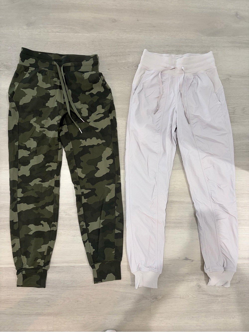 Lululemon Size 2 LOT- camo joggers and grey joggers